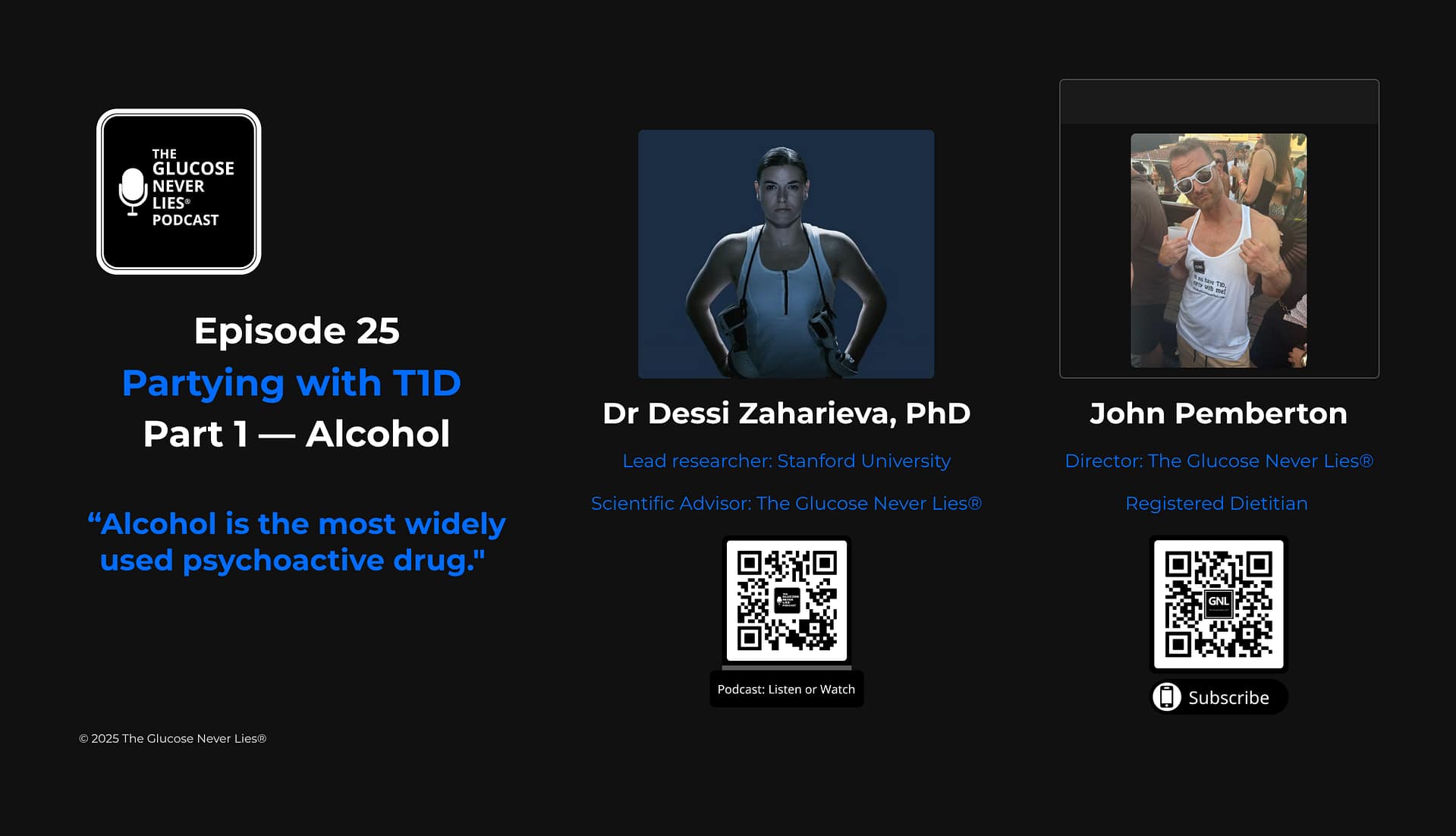 Episode 25 – Alcohol and Type 1 Diabetes title artwork